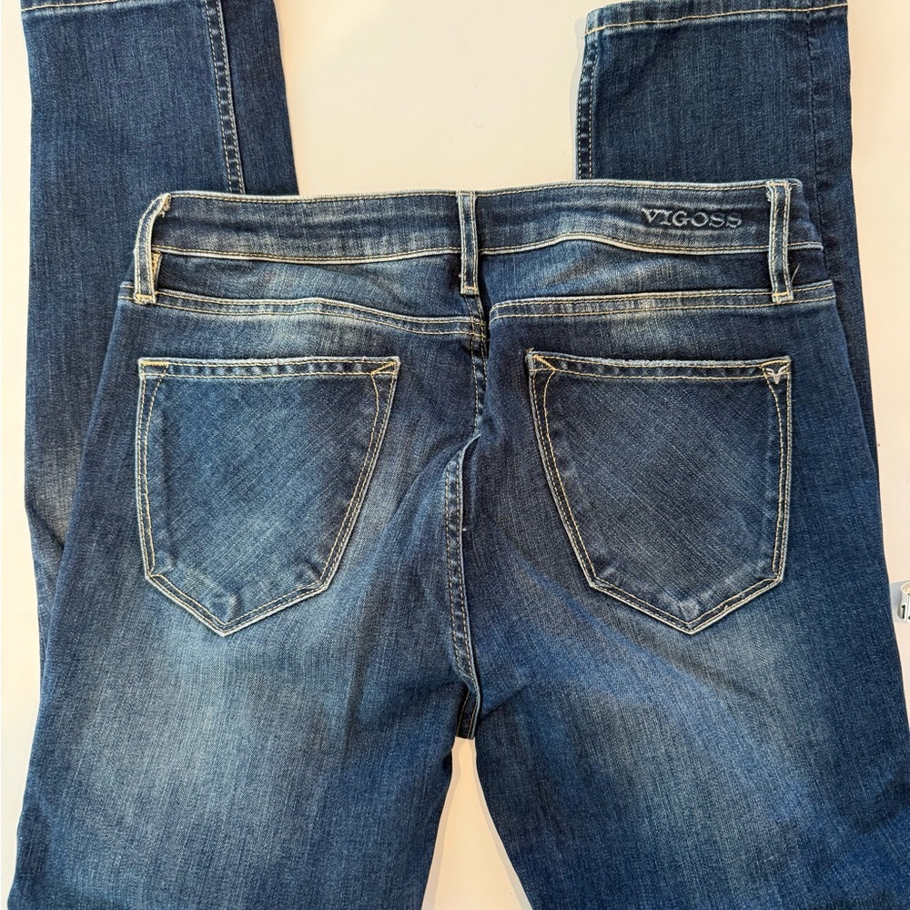 VIGOSS WOMENS SKINNY JEANS - THOMPSON TOMBOY CLASSIC FIT DISTRESSED SIZE 28 - Picture 5 of 10